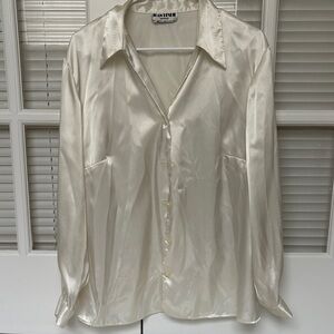 Jan Leslie Cream Silk Blouse